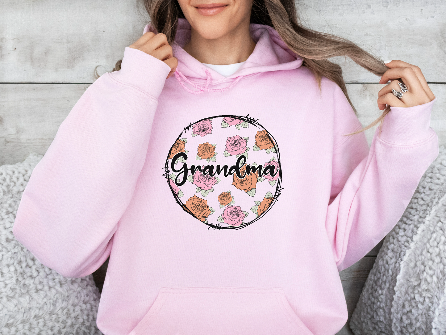 Grandma Floral Hoodie