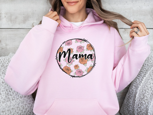 Mama Floral Hoodie