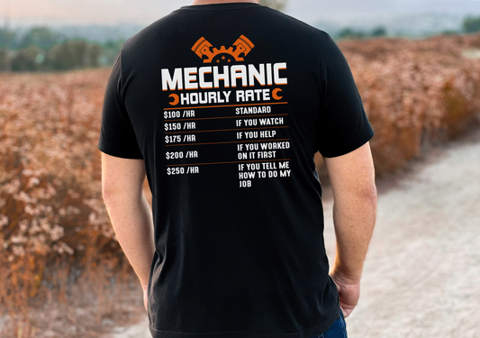 Mechanic Hourly Rate T-Shirt